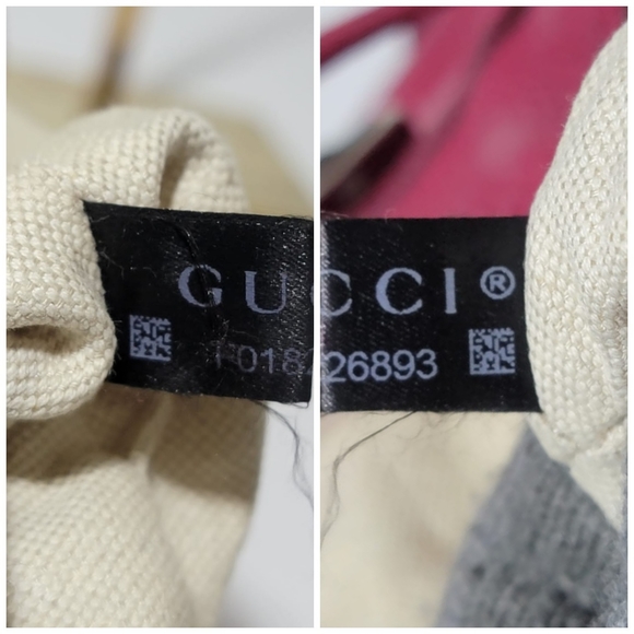 Gucci Fuschia Pebbled Leather Bamboo Backpack Bag - Picture 10 of 13